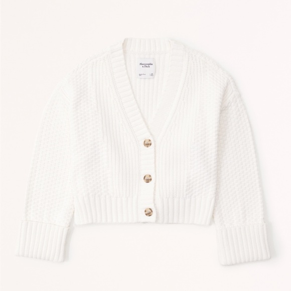 Abercrombie cotton-blend seed stitch cardigan - Picture 6 of 9
